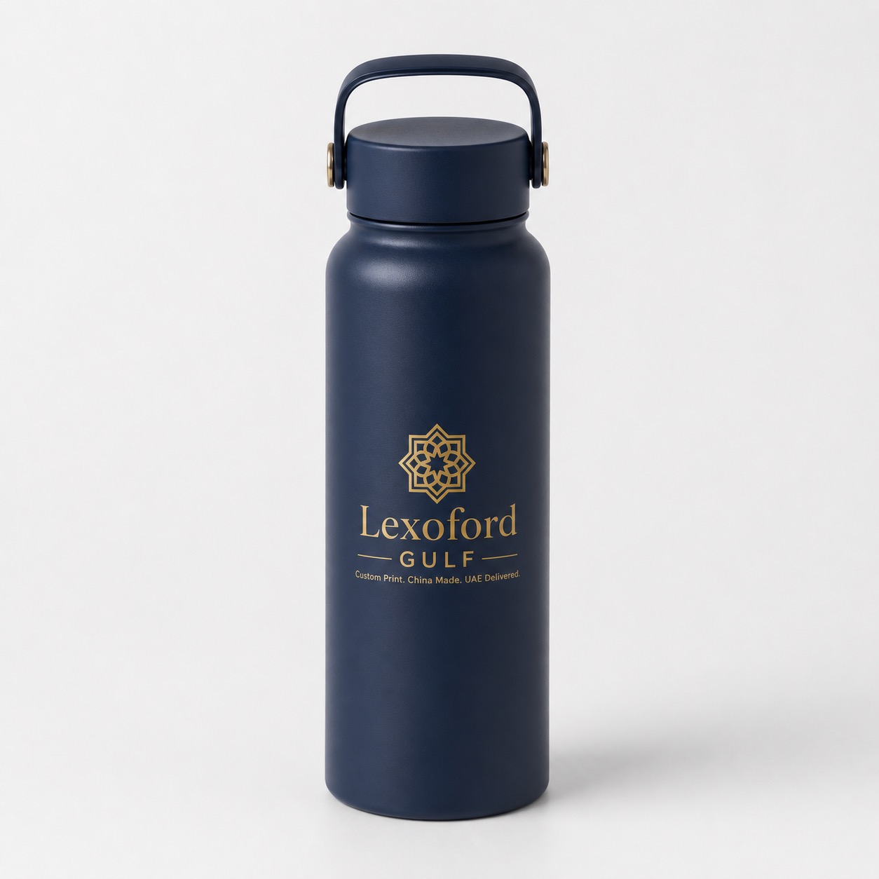 Powder coated bottle
