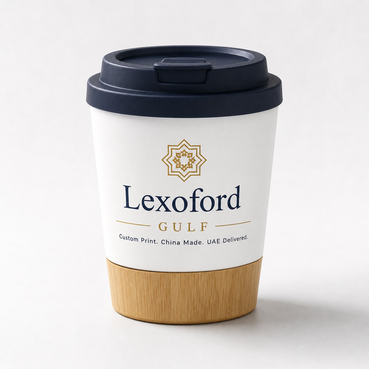 Bamboo base coffee cup